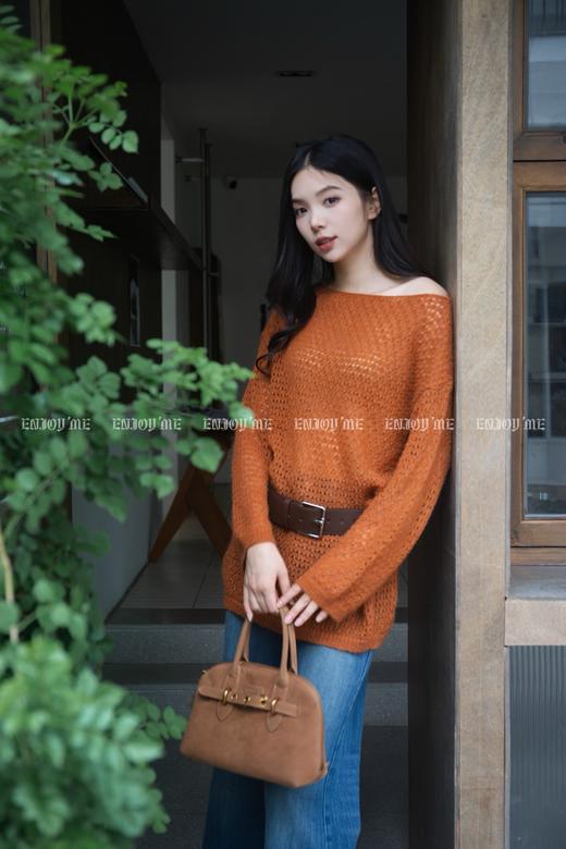 【门店同款】ENJOY秋季“浮光织影”慵懒镂空针织 164293161 商品图4