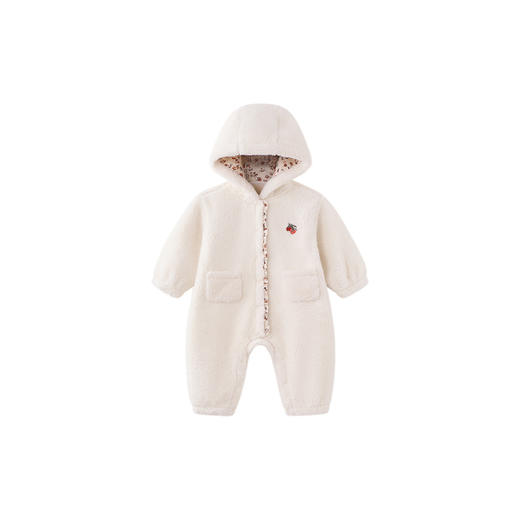 【商场同款】英氏婴儿连身衣秋冬季保暖女童衣服加绒防寒连体衣 商品图4