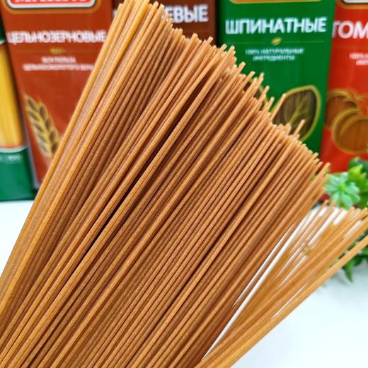 俄罗斯进口意大利面马克发荞麦全麦菠菜西红柿直条蔬菜面西餐意面 商品图6
