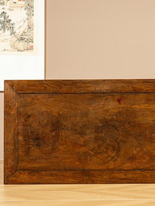 清	黄花梨束腰马蹄腿鱼门洞半桌 商品图4