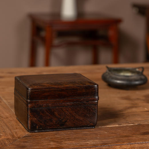 清	紫檀文房盖盒 商品图3