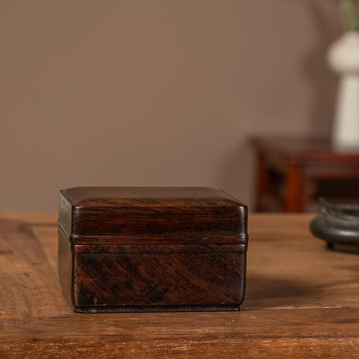 清	紫檀文房盖盒 商品图4