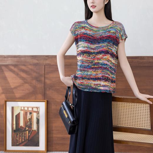 苏苏姐家棒针油画衣手工DIY棒针纯棉上衣毛线团自制材料包 商品图1