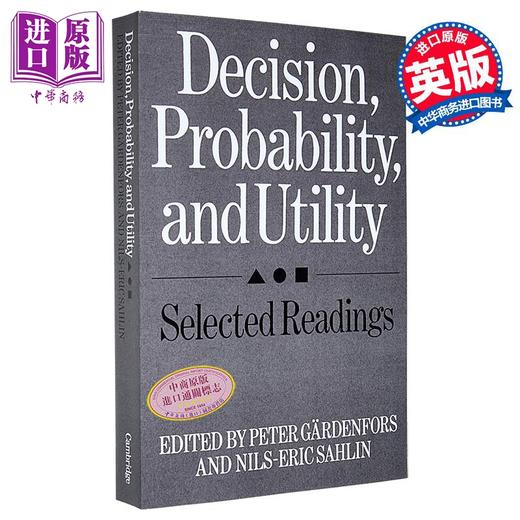 【中商原版】决策 概率与效用 Decision Probability and Utility 英文原版 Peter Gardenfors  数学 科学百科 商品图0