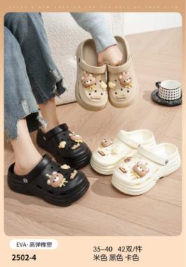 洞洞鞋/拖鞋系列 男女同款拖鞋 拉布布/大眼睛款女生舒适透气时尚简约可爱包头凉鞋 商品图7