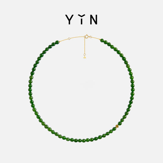 「弈」系列围棋串珠项链-金绿 商品图4