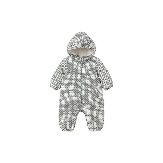 【高定系列】英氏儿童羽绒服秋冬保暖男宝连体衣女童连帽羽绒衣服超韧绒 商品图4