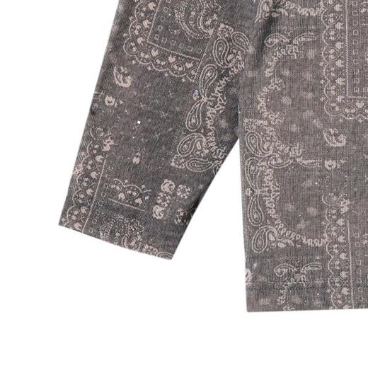 T4435SDSA秋季新款男士痞帅抽象撞色印花圆领长袖T恤宽松设计师百搭 商品图4