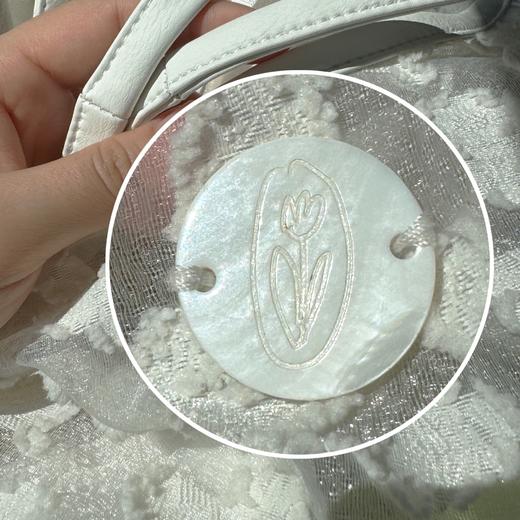 Maison Promenade	MP白色花花蕾丝云朵包 商品图4