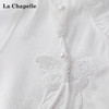 会员福利【莱赛尔+刺绣提花】拉夏贝尔/La Chapelle原299+花边立领提花新中式短袖中长款连衣裙夏季 商品缩略图3