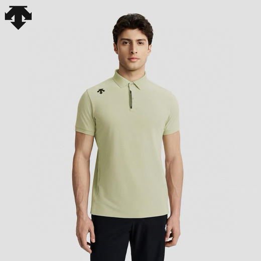 点此购买 迪桑特夏季男士都市通勤休闲百搭精梳丝光棉短袖polo衫 tuo 325855 商品图5