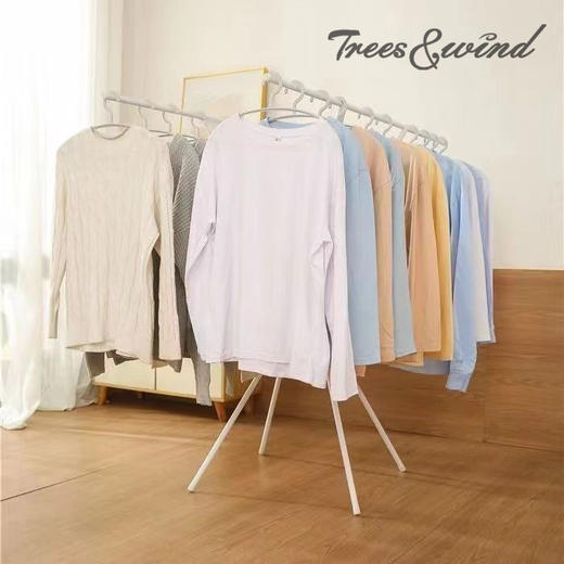 Trees&wind 小型折叠晾晒架|闲置折叠缝隙收纳，展开即用方便省心 商品图3