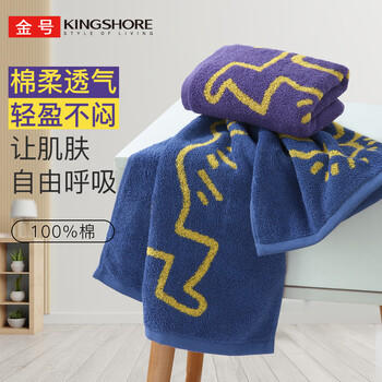 金号凯斯哈林联名 A类毛巾纯棉100%纯棉洗脸毛巾洗澡毛巾吸水2条 /居家布艺 /毛巾/浴巾/浴袍 /毛巾 商品图6