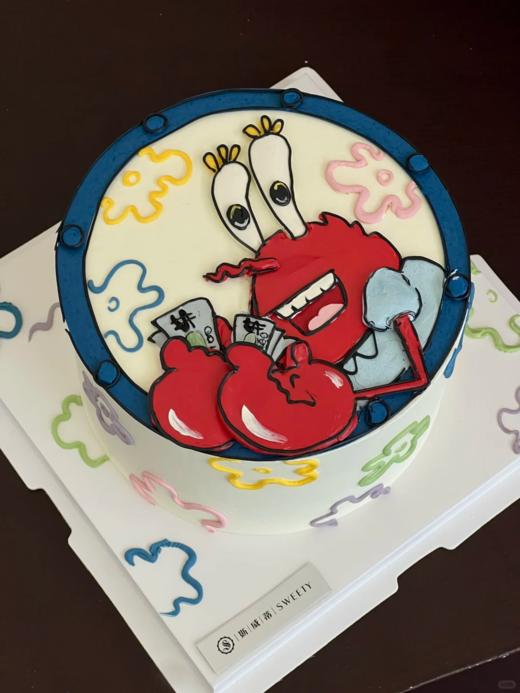 多款式~海绵宝宝派大星手绘卡通蛋糕-低糖处理无添加 商品图13