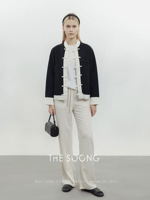 THESOONG |’摩登东方‘中式手工重酵加软盘扣亚麻开衫外套HZWT3450 商品图2