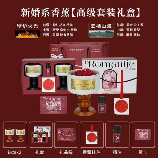 情人节礼物！【点燃喜悦，爱意满满！】七夕礼物山茶花香薰蜡烛 新婚礼盒套装 室内持久香氛摆件 高级感订婚伴手礼物-QB 商品图5