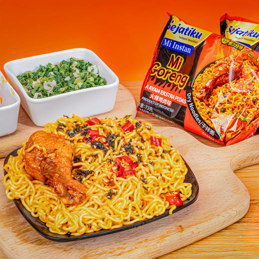 Sejatiku七咔呢捞面火辣鸡肉味|原味方便面365-400g（印度尼西亚） 商品图2