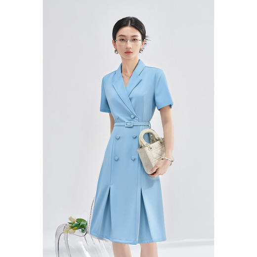 气质西装裙 米思阳2026春季时尚通勤知性修身显瘦连衣裙高级感裙子女1418 商品图0