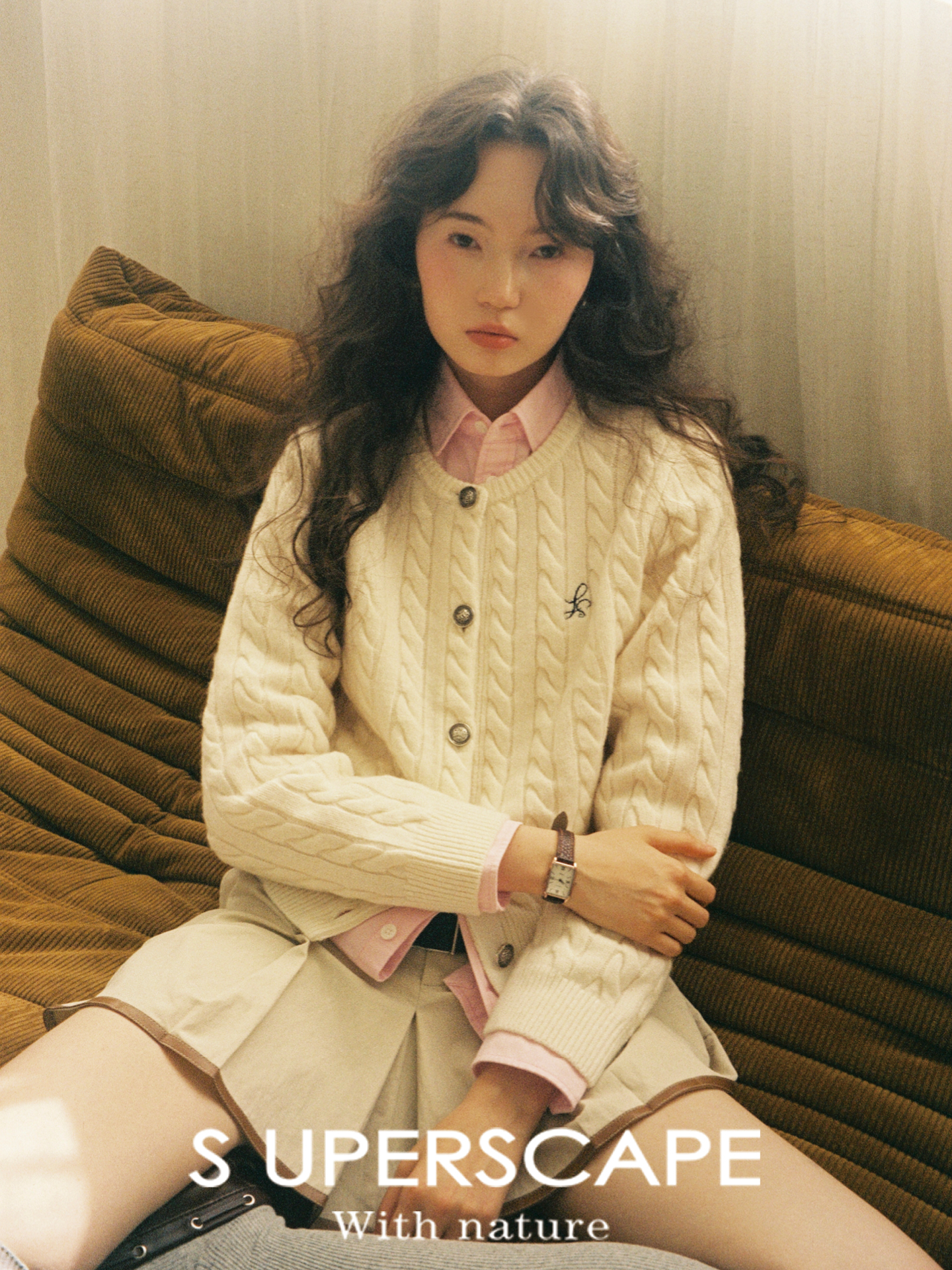 【8/6新品】素舶口碑经典款 澳洲美利奴羊毛 绞花小个子针织开衫