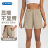 跃牌【倚窗听雨】Athena lulu瑜伽裤女带口袋高腰显瘦运动五分裤裸感跑步健身短裤DK122 商品缩略图0