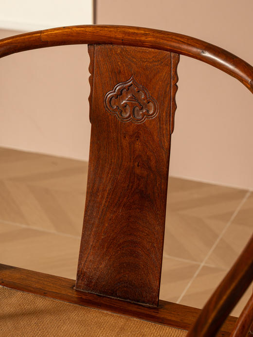 明	黄花梨双螭如意纹圈椅 商品图3