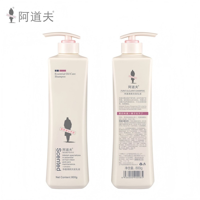 【自营】阿道夫精油香护理专研洗发乳液(净澈清爽)800g