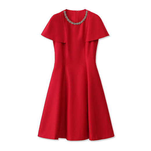 「高货wl」全新升级【铂金会员358/天猫479/差价121】(92124)洛诗琳轻奢重工钉钻连衣裙2025夏季法式气质收腰显瘦裙子 商品图4