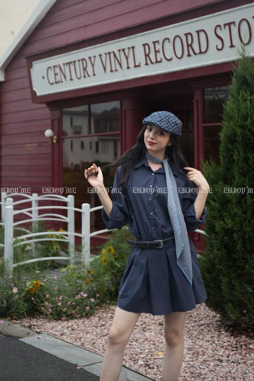 【门店同款】ENJOY秋季“光阴序语”衬衫连衣裙配腰带 164543722 商品图1