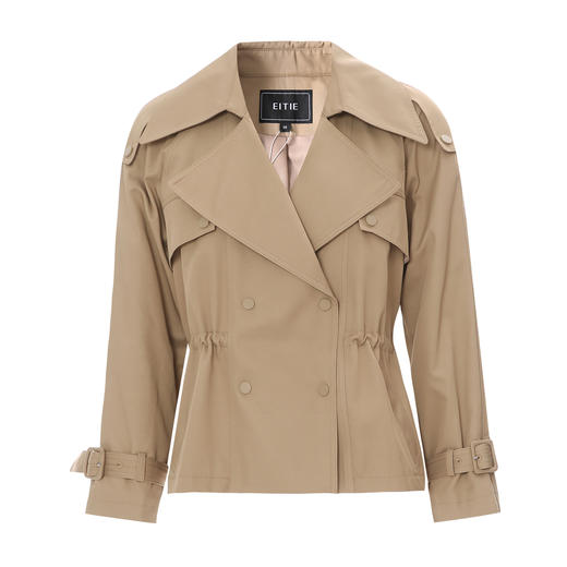 EITIE爱特爱收腰气质通勤短款显瘦风衣外套秋季新款7904605 商品图5