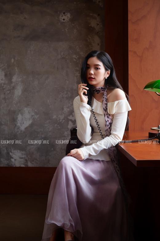 【门店同款】ENJOY秋季“光阴序语”氛围特调纱半裙 164247595 商品图8