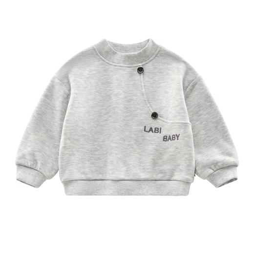 拉比童衣-3自然半高领衣i5花灰LYDC100305 商品图0