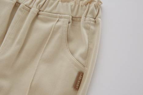 拉比童衣-3精致I5微喇叭长裤杏色LYCC10140378 商品图3