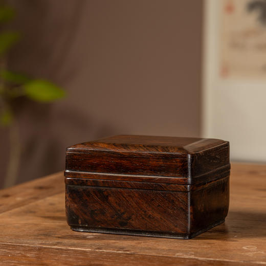 清	紫檀文房盖盒 商品图0