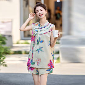 2025夏高级感时尚减龄短裤两件套CZJ8796