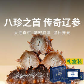 一价到底【咏礼记 大连辽刺参】四季温补 八珍之首 刺粗肉厚 开袋即食不挂冰海参 买2斤赠1斤 到手3斤 再送10袋鲍汁 买三组还送进口红酒两瓶（分开发货）