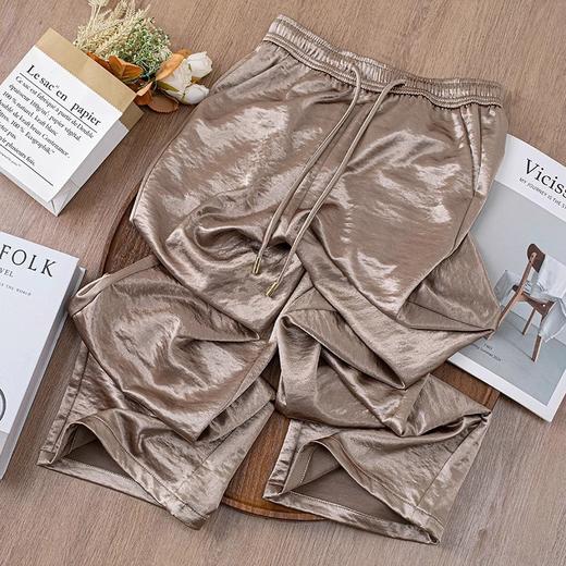 K073舒适气质阔腿裤女夏季薄款2025新款宽松垂感今年流行百搭直筒裤子 商品图3