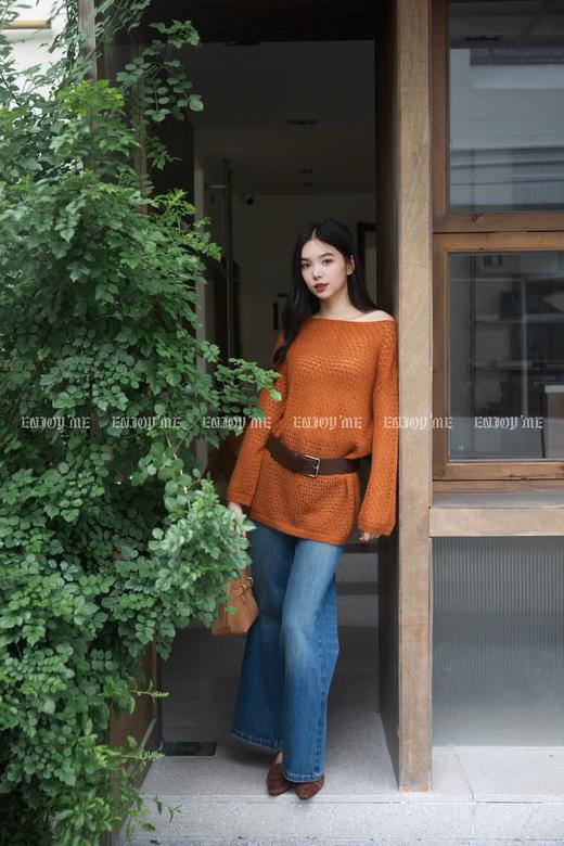 【门店同款】ENJOY秋季“浮光织影”慵懒镂空针织 164293161 商品图5