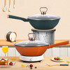 荣事达 麦饭石八角不粘炒锅套装（32cm）RG-TBJ32SN 商品缩略图2