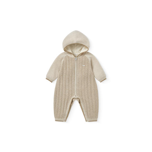 【高定系列】英氏婴儿连体衣秋冬羊羔绒保暖儿童衣服秋冬男童衣服 商品图4