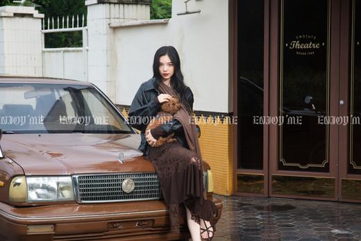 【门店同款】ENJOY秋季“光阴序语”翻领拉链皮衣 164249881 商品图6