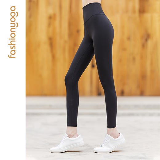 FC12957高腰金标裸感长裤 商品图3