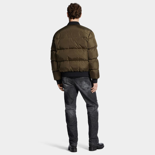 DSQUARED2 男士字母徽标贴片棉质休闲牛仔裤 黑色 S74LB1725 S30357 900 商品图3