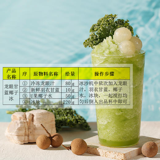苏亚速冻龙眼汁950g冷冻龙眼汁多肉桂圆鲜榨浓缩水果茶原汁原浆奶茶茶饮原料商用 商品图4