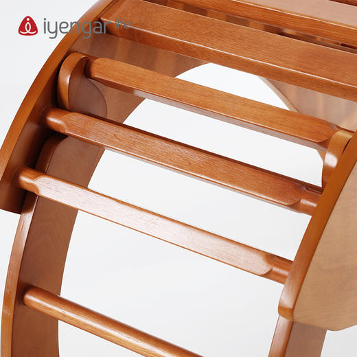 艾扬格 life A1080折叠瑜伽桥 鸡翅木 （3个部件组合而成，可组合成不同形态） /小鲸鱼/倒手杖式长凳/背部舒展器/瑜伽辅具 商品图4