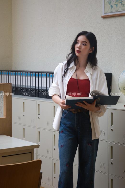 【门店同款】ENJOY秋季“光阴序语”配小包衬衫两件套 164550691 商品图4