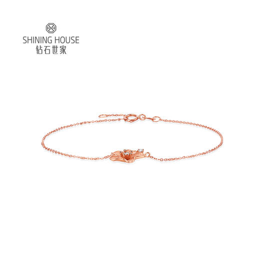 【甑选钻饰】【钜惠价】钻石世家 18K金钻石手链 樱花手链（该产品为特价产品，不与店内任何优惠活动叠加，且不参与线下门店换款服务）预计3个工作日发货 商品图1