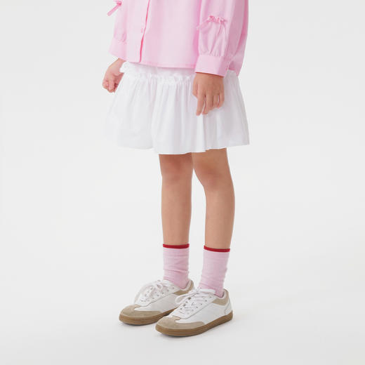 马克珍妮女童甜酷花边半身裙 儿童纯棉裙子2025年秋装新款551672 商品图1