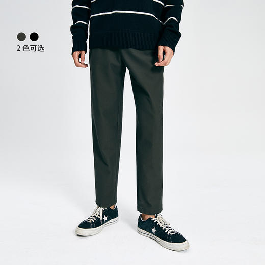 simplepieces休闲裤男春夏防泼水SPS柔软抽绳九分机能防风锥形裤 商品图1