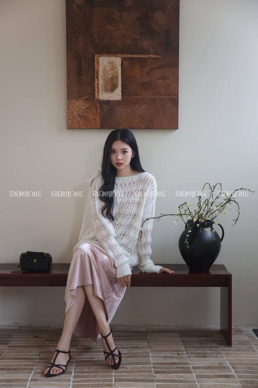 【门店同款】ENJOY秋季“谧色花颂”流光漫步长半裙 164246816 商品图3