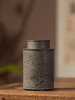 清	锡制竹石诗文茶仓 商品缩略图1